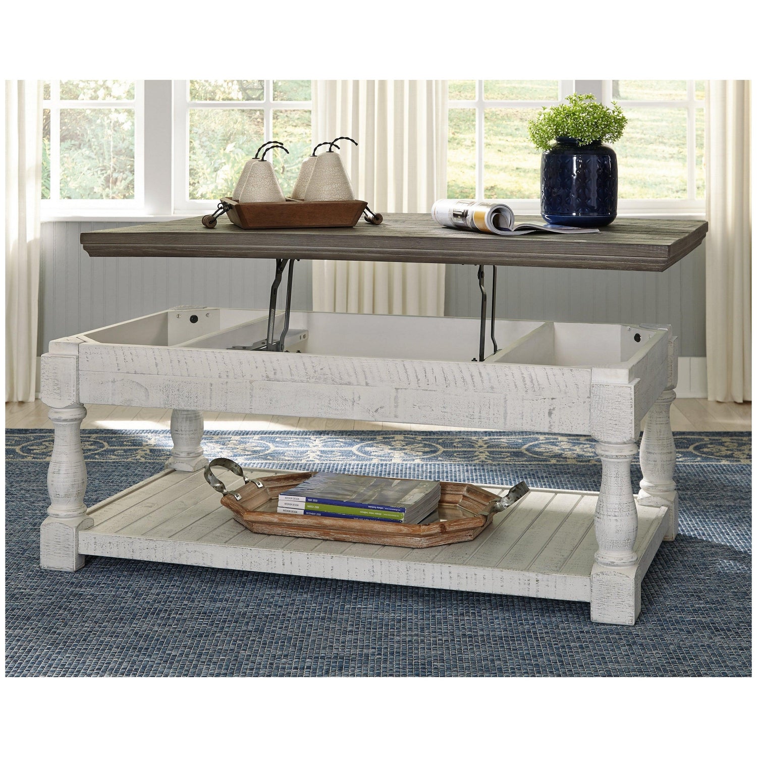 Havalance Lift-Top Coffee Table Ash-T814-9