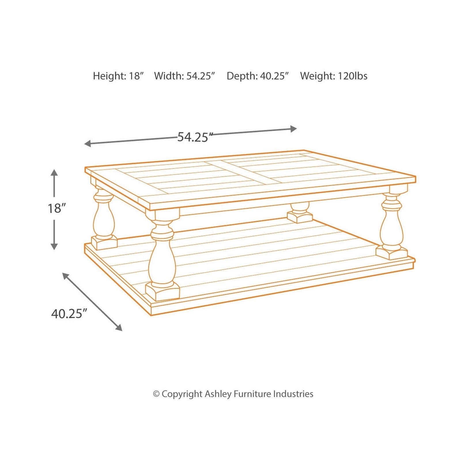 Mallacar Coffee Table and 2 End Tables Ash-T880T1