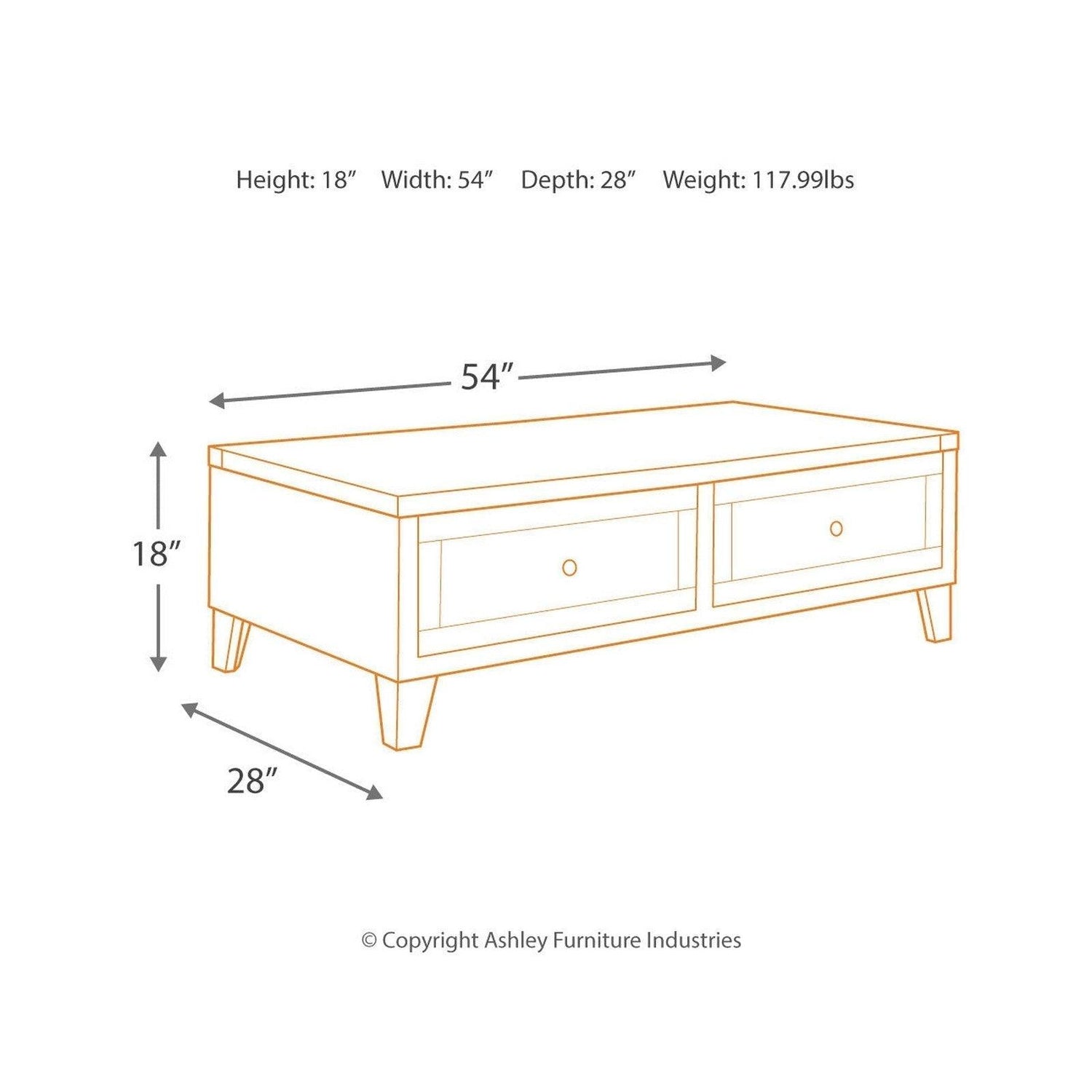 Chazney Coffee Table with Lift Top Ash-T904-9