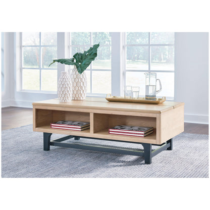 Freslowe Lift-Top Coffee Table Ash-T931-9