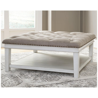 Kanwyn Upholstered Ottoman Coffee Table Ash-T937-21