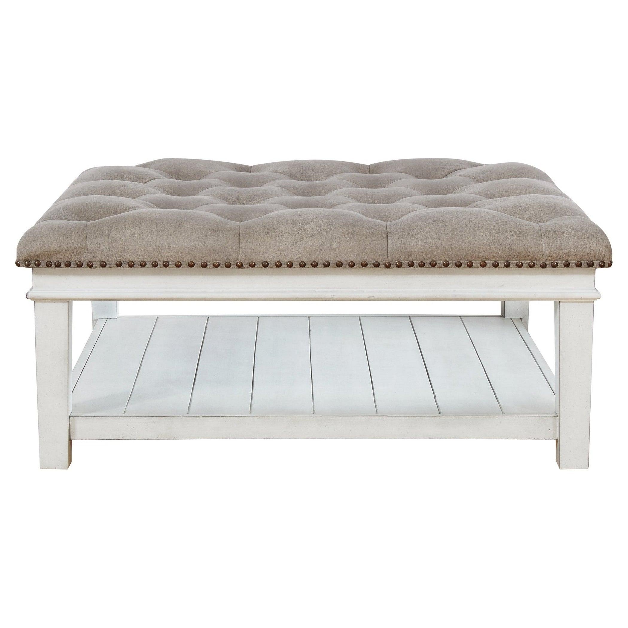 Kanwyn Upholstered Ottoman Coffee Table Ash-T937-21