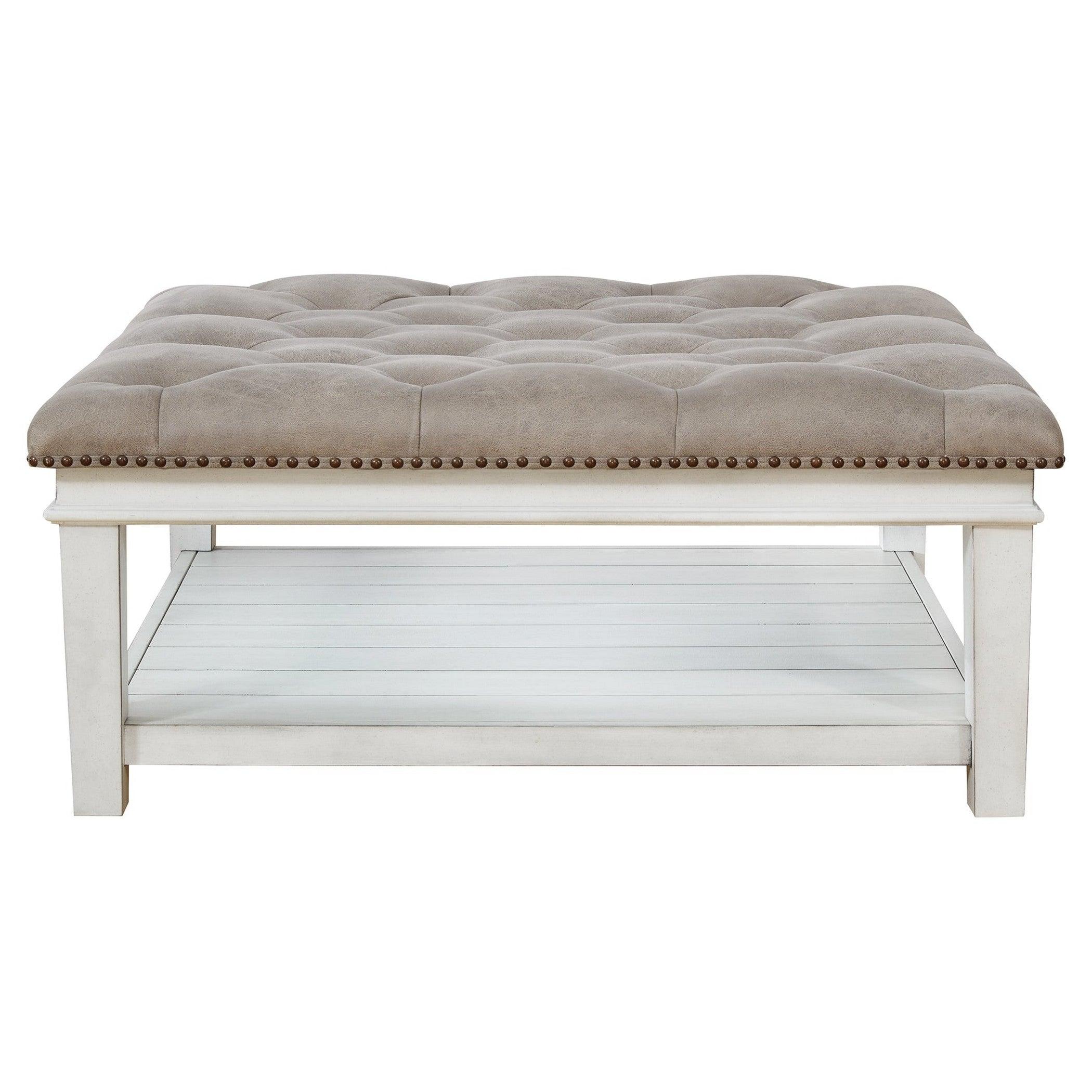 Kanwyn Upholstered Ottoman Coffee Table Ash-T937-21