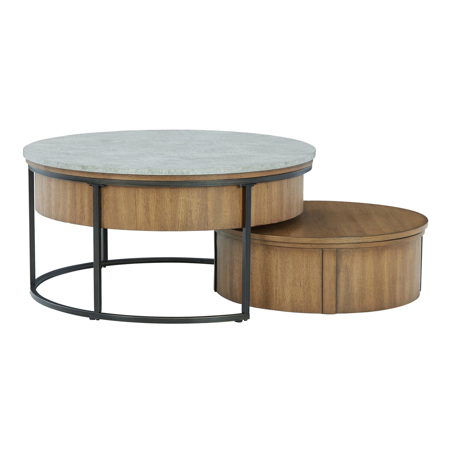 Fridley Nesting Coffee Table (Set of 2) Ash-T964-8