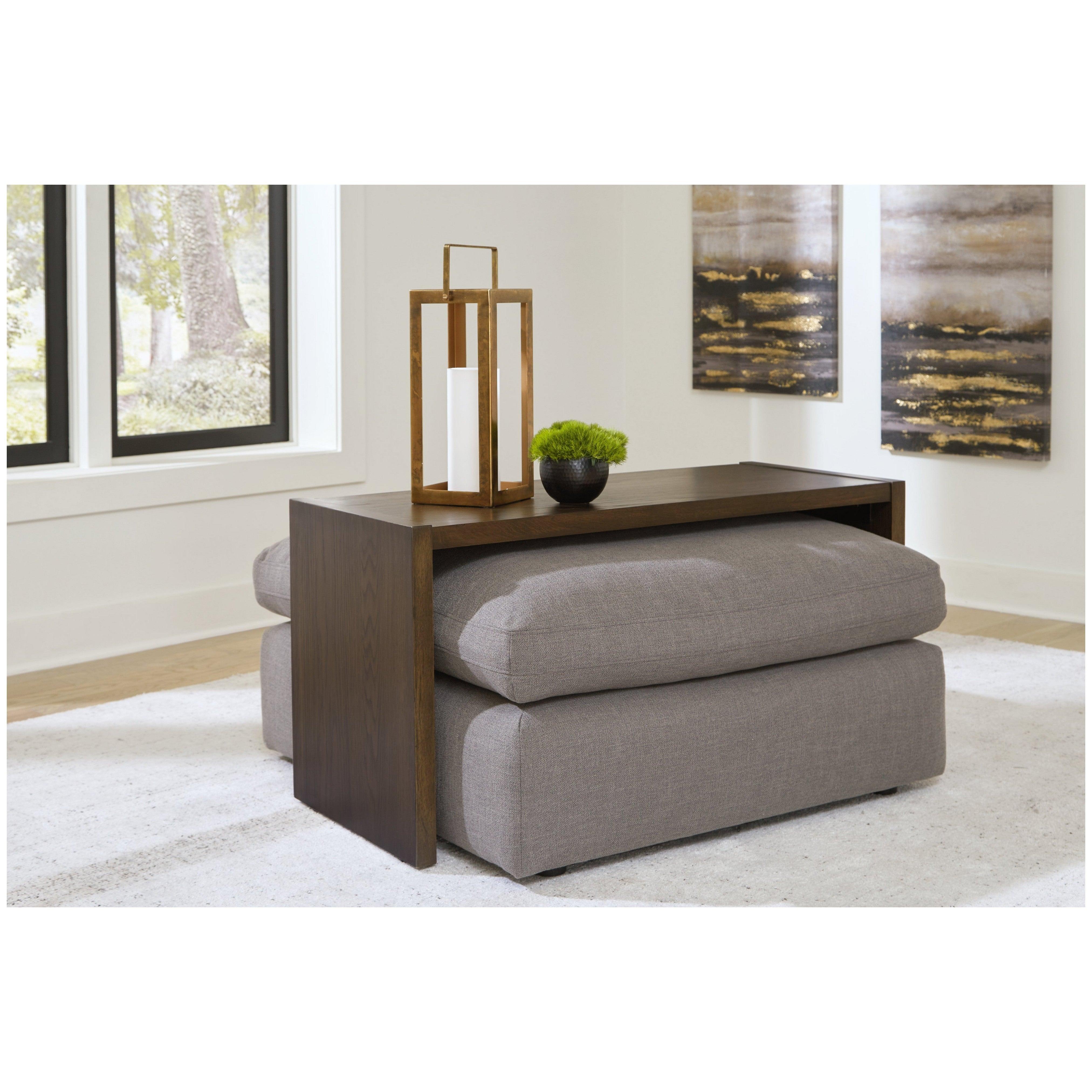 Over ottoman deals table