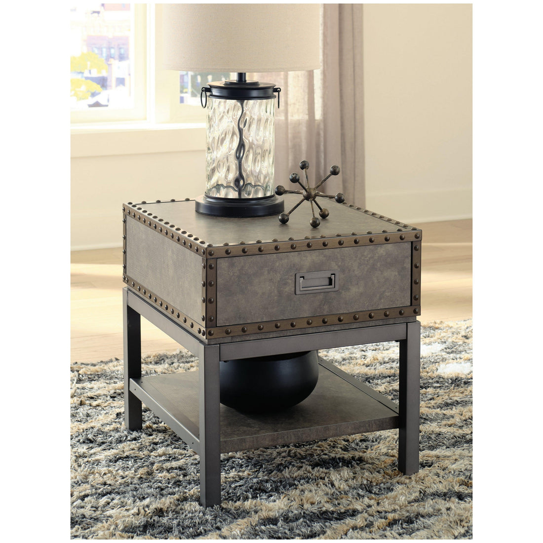 Derrylin End Table Ash-T973-3