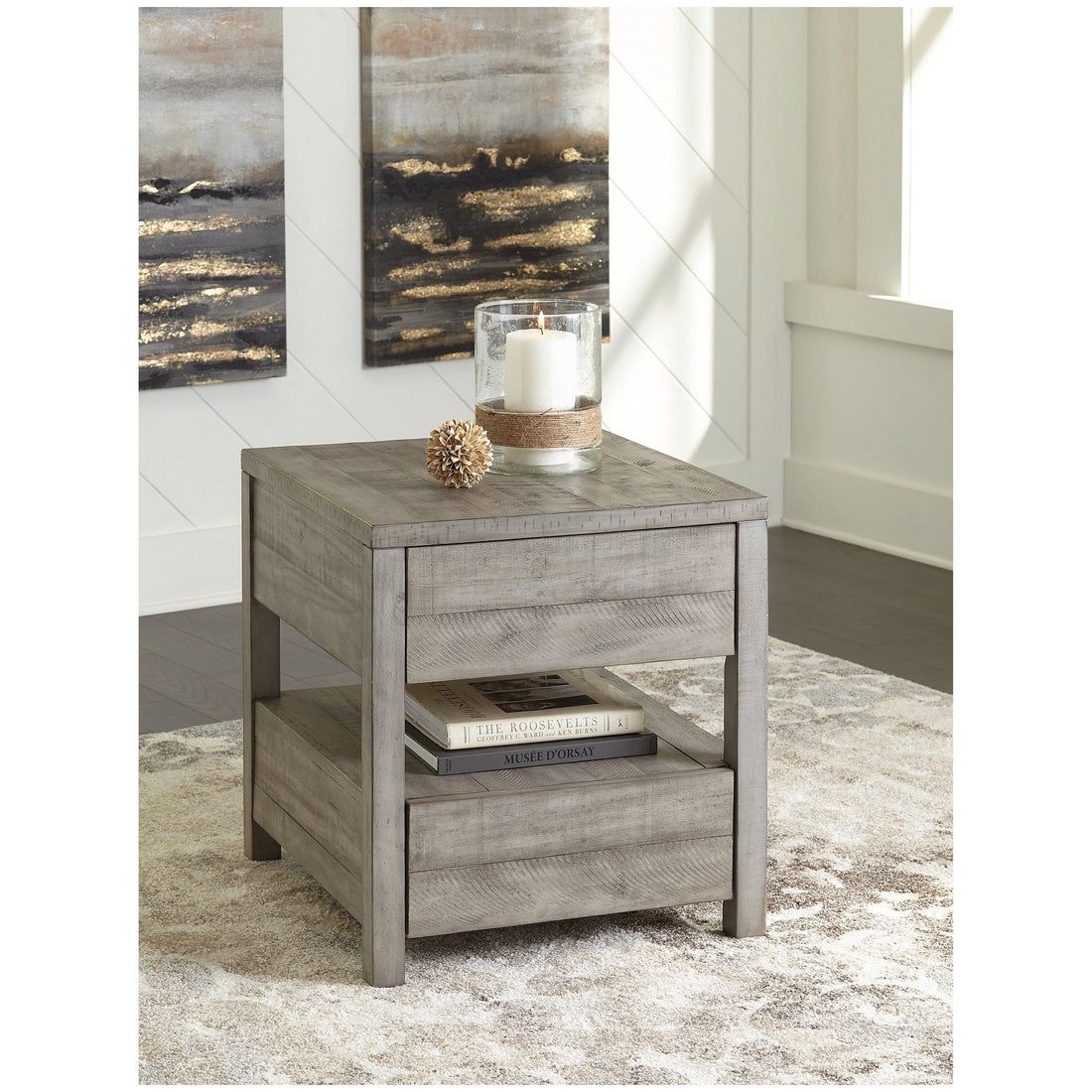 Krystanza End Table Ash-T990-3