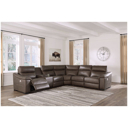 Salvatore 6-Piece Power Reclining Sectional Ash-U26301S5