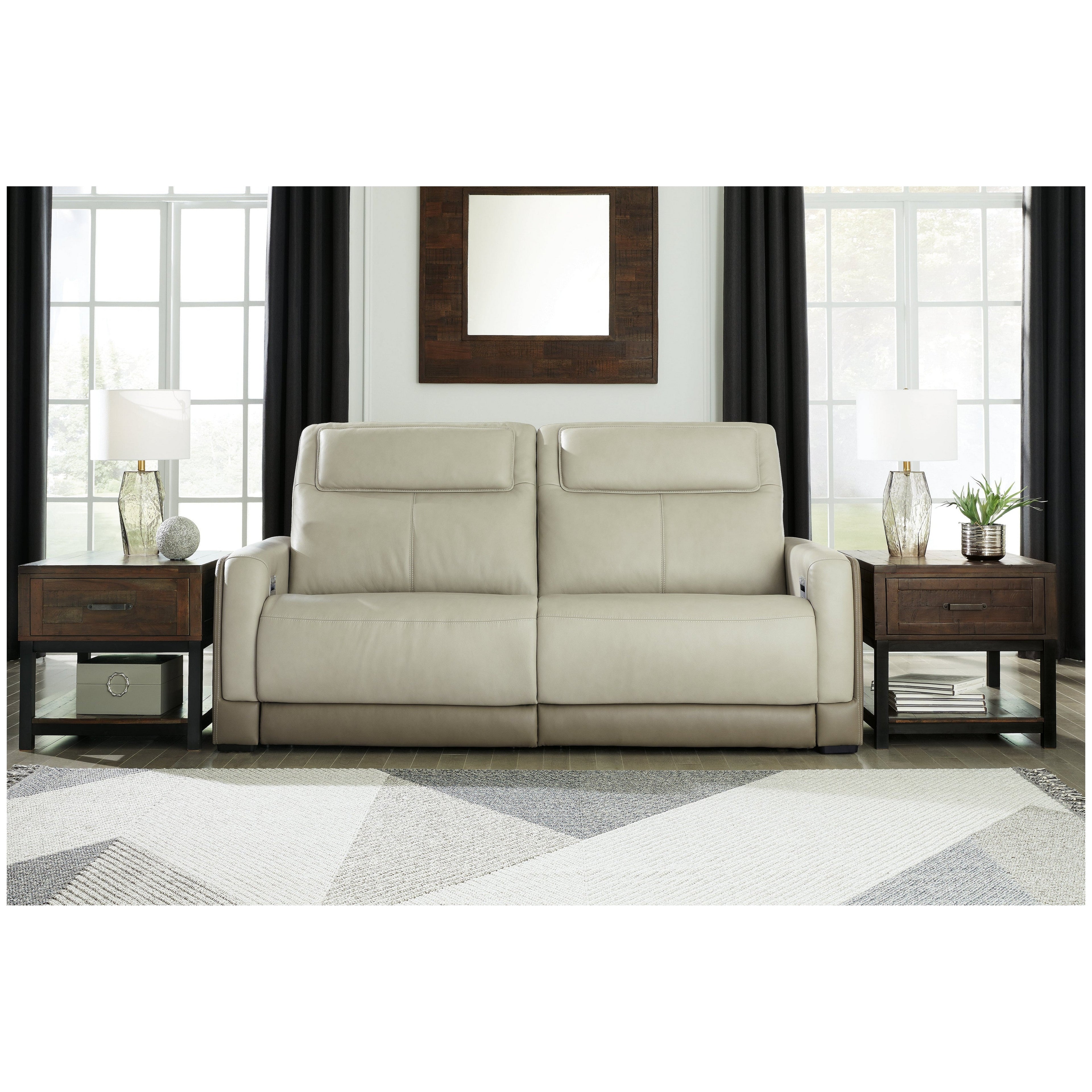 Battleville Power Reclining Sofa Ash-U3070547