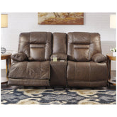 Wurstrow Power Reclining Loveseat Ash-U5460318