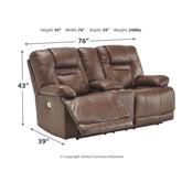 Wurstrow Power Reclining Sofa and Loveseat Ash-U54603U1