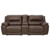 Dunleith 3-Piece Power Reclining Loveseat with Console Ash-U71604S4