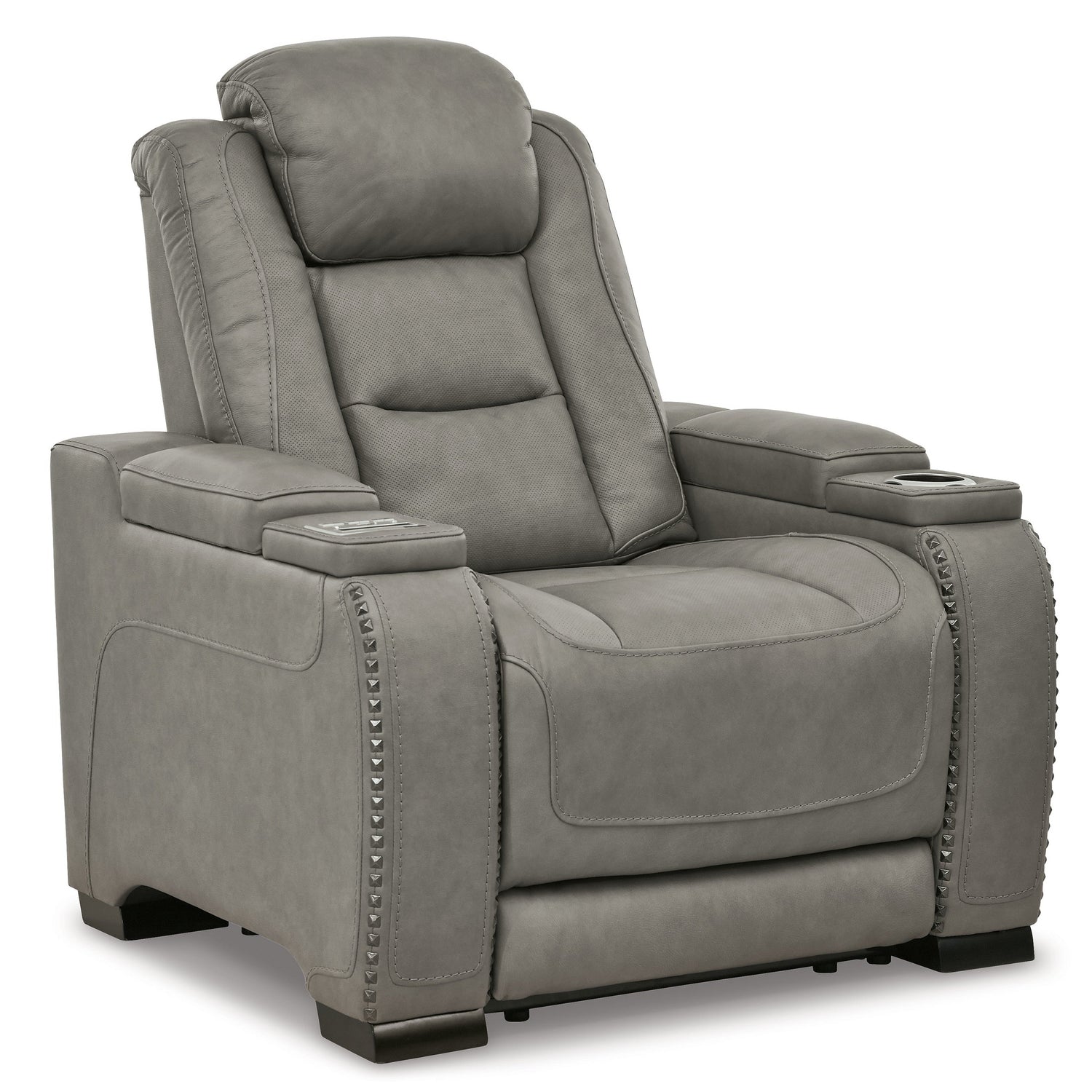 The Man-Den Power Reclining Sofa and Loveseat with Power Recliner Ash-U85305U2