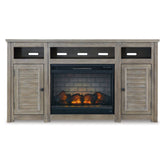 Moreshire 72" TV Stand with Electric Fireplace Ash-W659W1