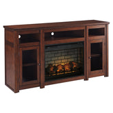 Harpan 72" TV Stand with Electric Fireplace Ash-W797W2