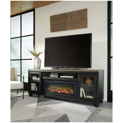 Foyland 83&quot; TV Stand with Electric Fireplace Ash-W989W1