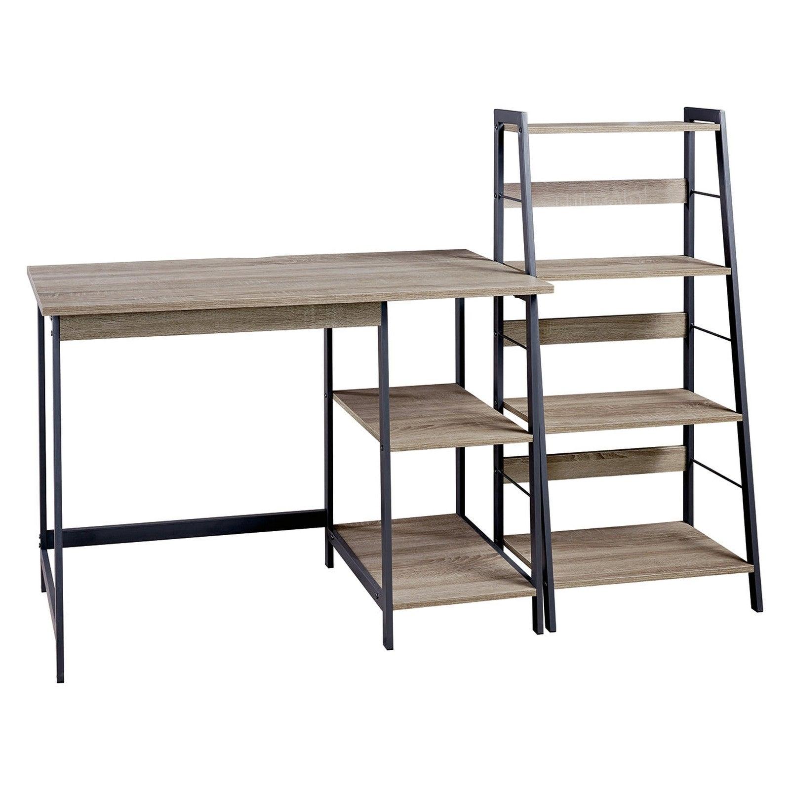 Soho Home Office Desk and Shelf Ash-Z1411838