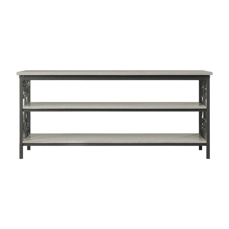 62&quot; TV STAND / SOFA TABLE, FAUX MARBLE, 3A 35800-T