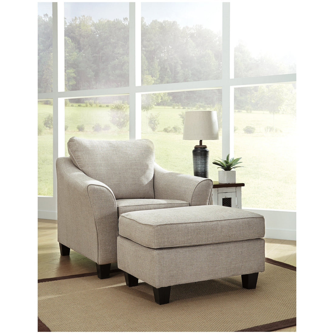 Abney Chair and Ottoman - Ash-49701U1 - Underkut