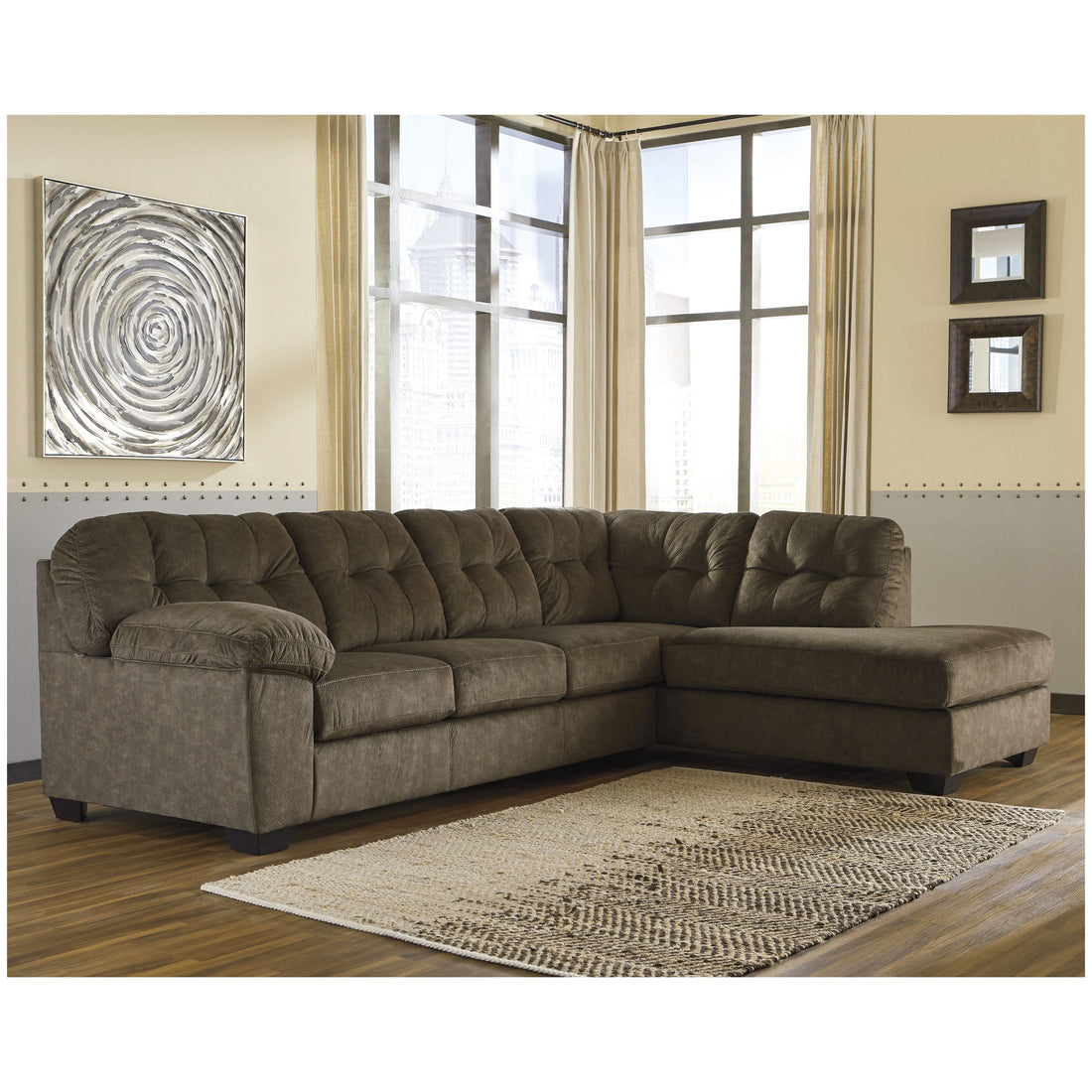 Accrington 2-Piece Sectional with Chaise - Ash-70508S3 - Underkut