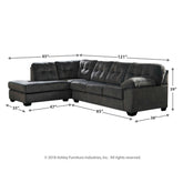 Accrington 2-Piece Sectional with Ottoman - Ash-70509U3 - Underkut