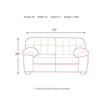 Accrington Loveseat - Ash-7050935 - Underkut