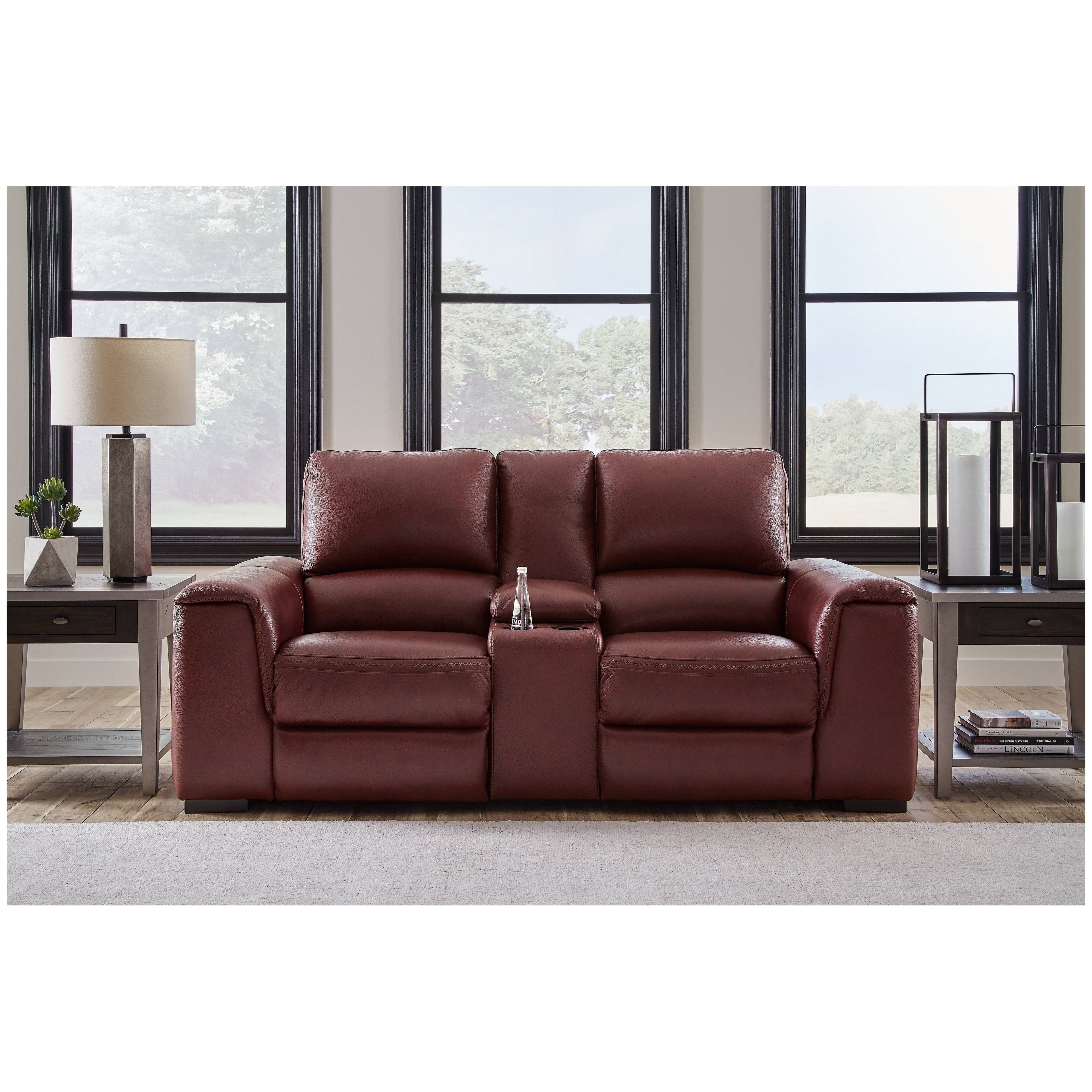 Alessandro Power Reclining Loveseat with Console - Ash-U2550118 - Underkut