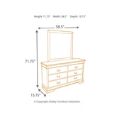 Alisdair Queen Sleigh Bed, Dresser, Mirror, Chest and Nightstand - Ash-B376B12 - Underkut