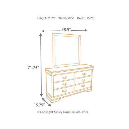 Alisdair Queen Sleigh Bed, Dresser, Mirror, Chest and Nightstand - Ash-B376B12 - Underkut