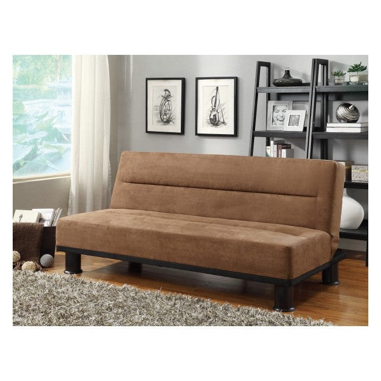 ELEGANT LOUNGER, BROWN MICROFIBER 4823BR