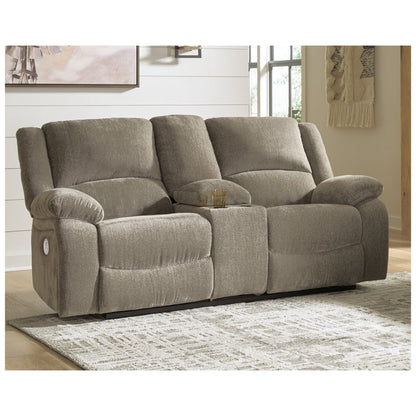 Draycoll Power Reclining Loveseat with Console