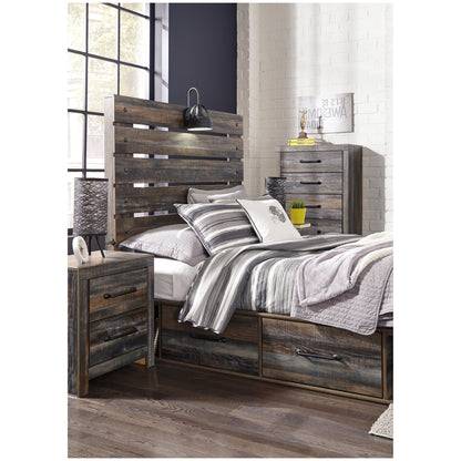 Drystan Panel Bed with 4 Storage Drawers