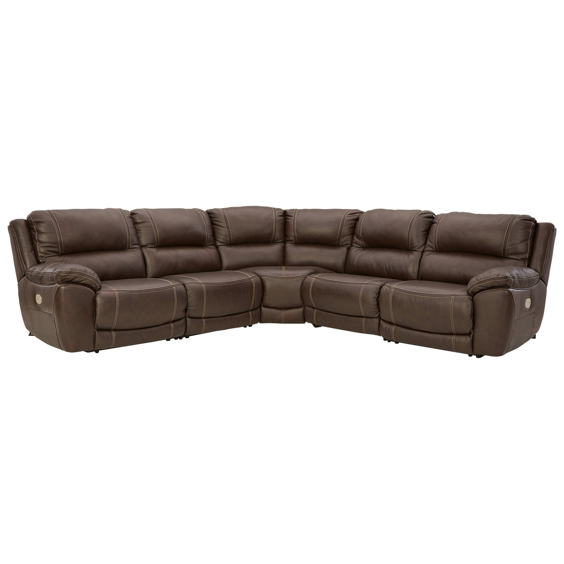 Dunleith 5-Piece Power Reclining Sectional Ash-U71604S1