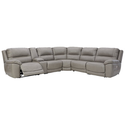 Dunleith 6-Piece Power Reclining Sectional Ash-U71605S2