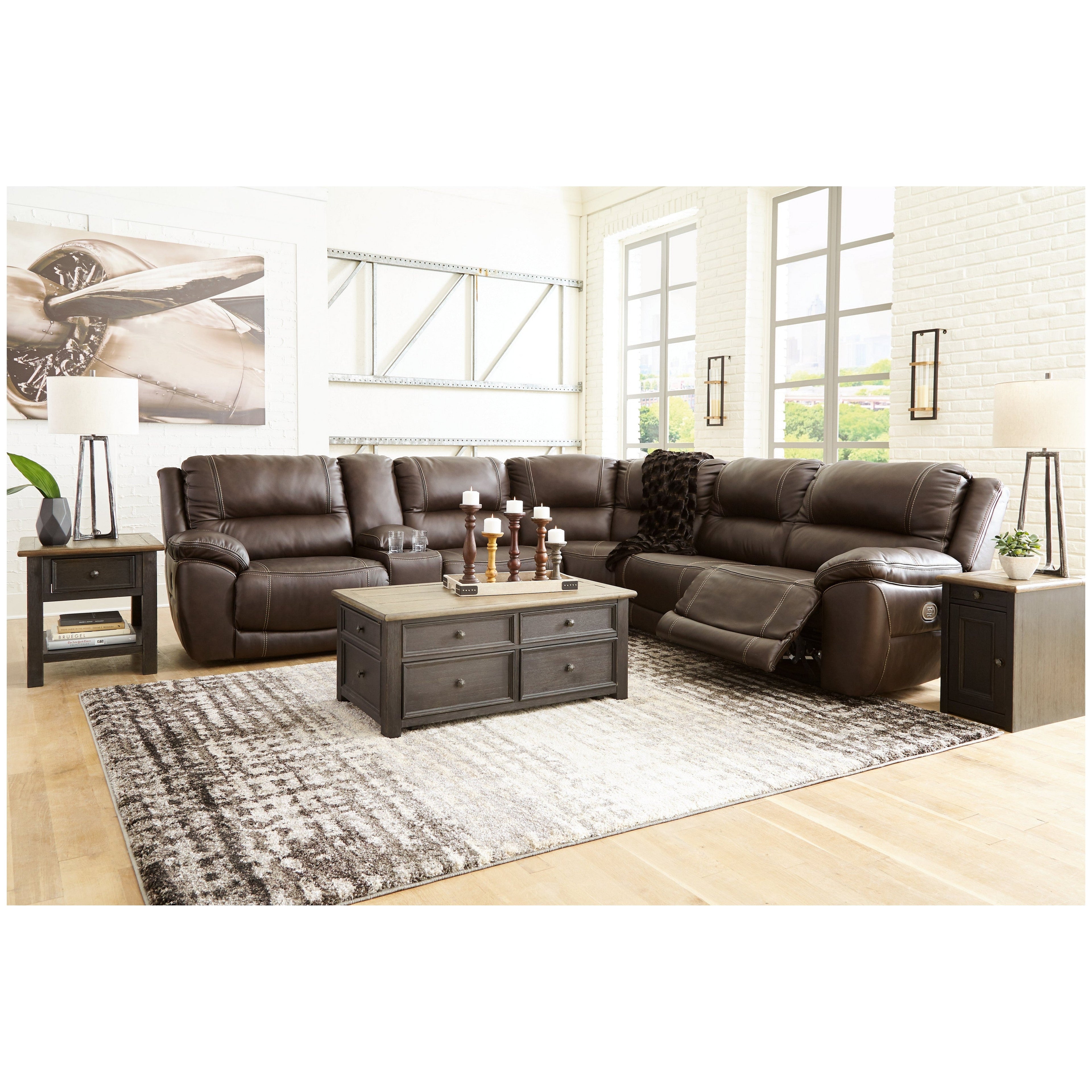 Dunleith 6-Piece Power Reclining Sectional