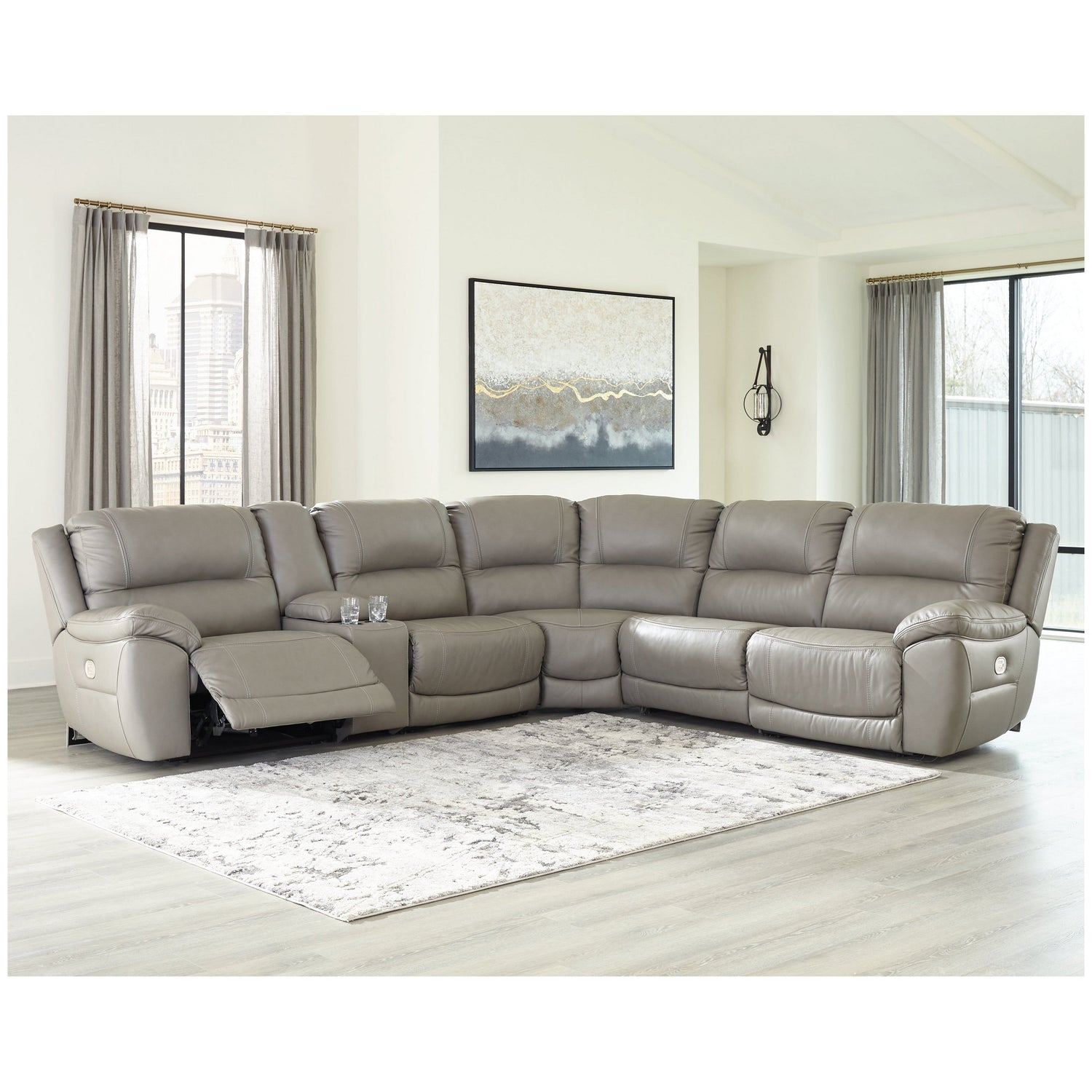 Dunleith 6-Piece Power Reclining Sectional