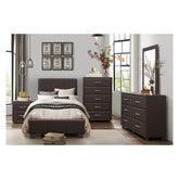 NIGHT STAND, DARK BROWN PVC 2220DBR-4