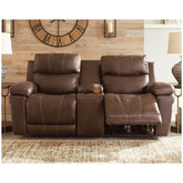 Edmar Power Reclining Loveseat with Console