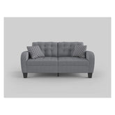 SOFA, 2 PILLOWS, GREY 100% POLYESTER 8202GRY-3