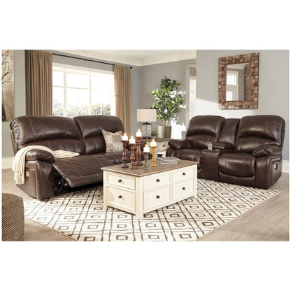 Hallstrung Power Reclining Loveseat with Console