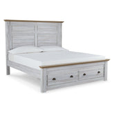 Haven Bay Panel Storage Bed Ash-B1512B9