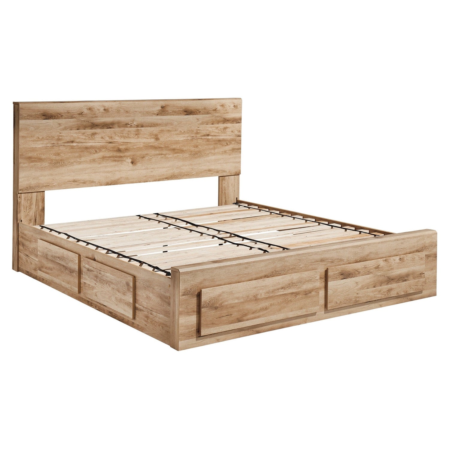 Hyanna Panel Storage Bedwith 2 Under Bed Storage Drawer