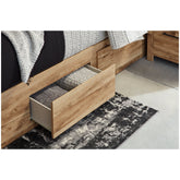 Hyanna Panel Storage Bedwith 2 Under Bed Storage Drawer