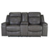 Jesolo Reclining Loveseat with Console Ash-8670594