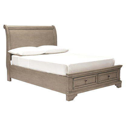 Lettner Sleigh Bed Ash-B733B24