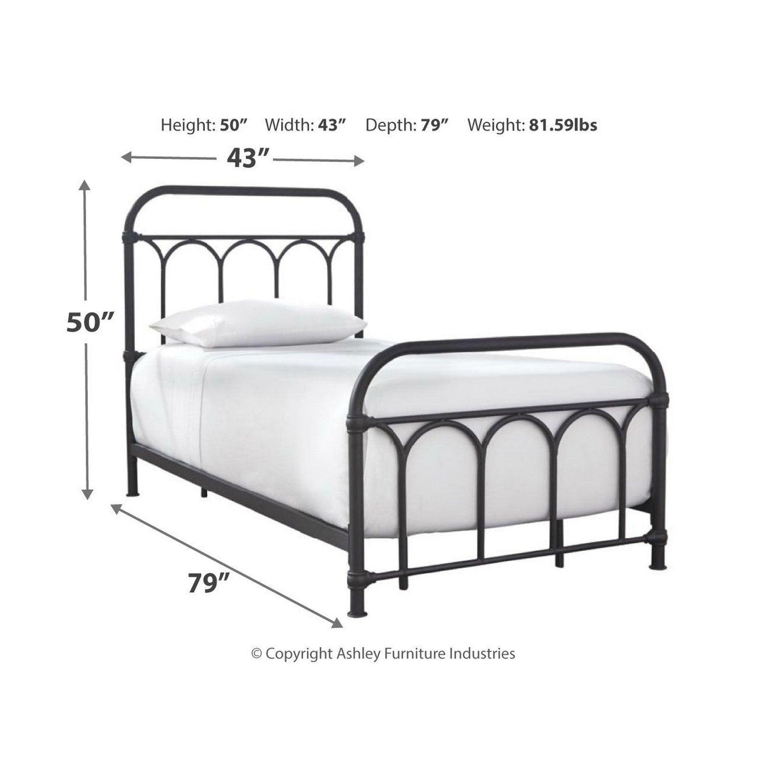 Nashburg Metal Bed