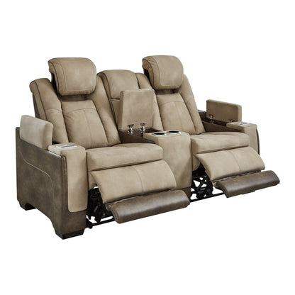 Next-Gen DuraPella Power Reclining Loveseat with Console Ash-2200318