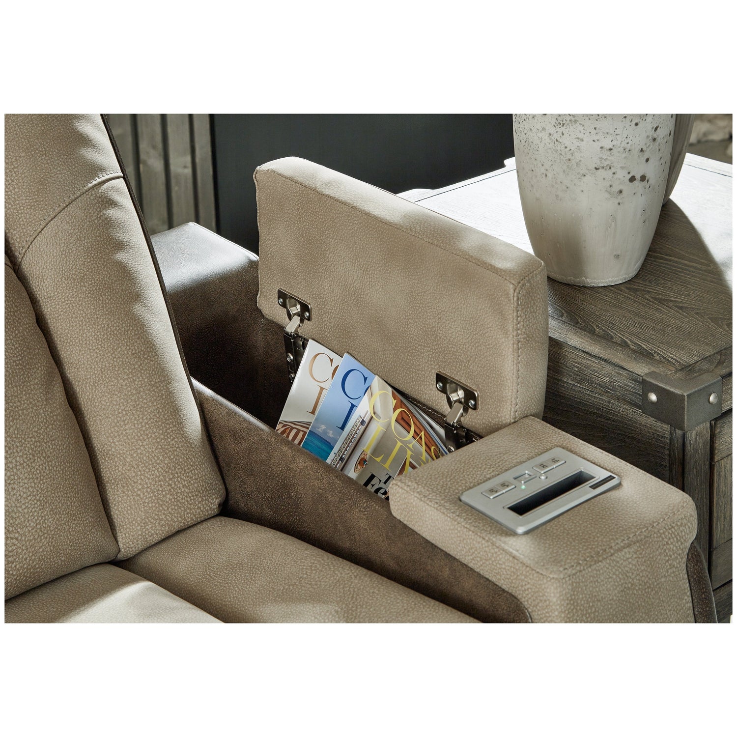 Next-Gen DuraPella Power Reclining Loveseat with Console