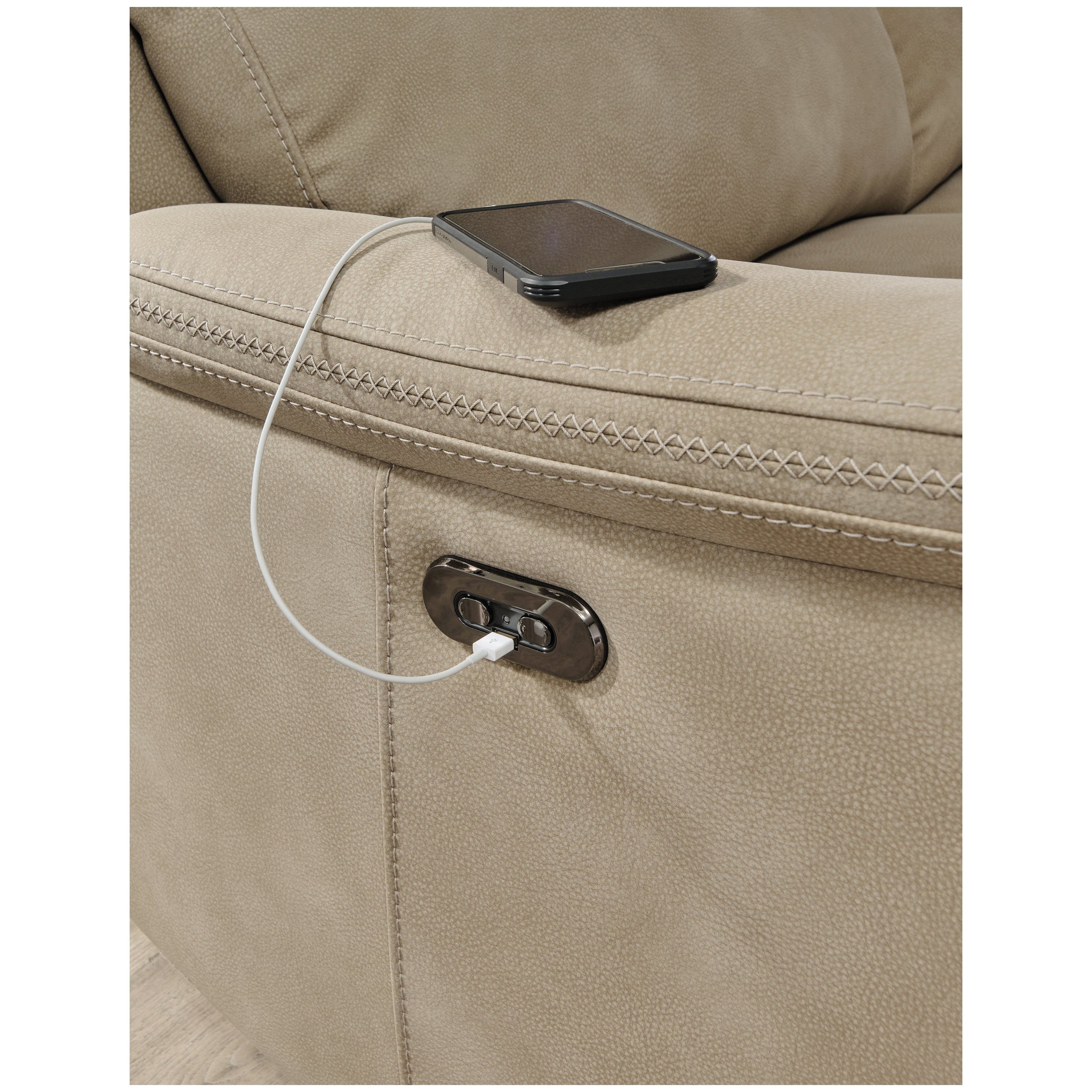 Next-Gen DuraPella Power Reclining Loveseat with Console