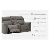 Next-Gen DuraPella Power Reclining Loveseat with Console